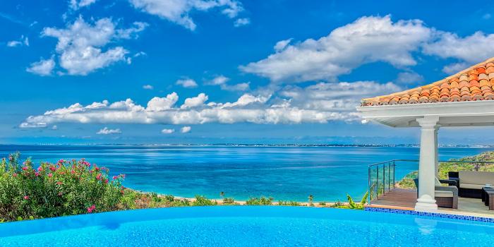 Luxury Villa Rental St Martin - Pool View